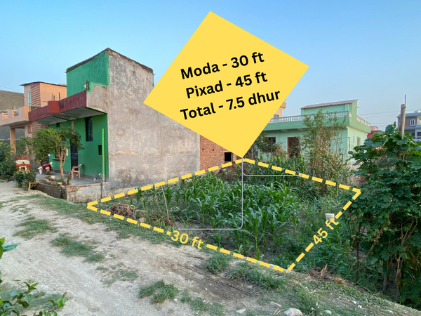 Land sale at Shankarpur near osho village Tilottama