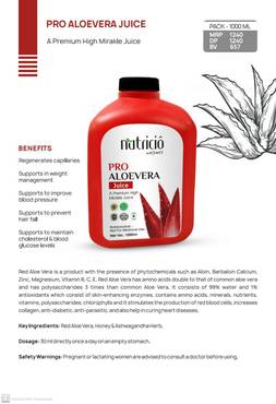 Pro Red Aloevera Juice 1000ml