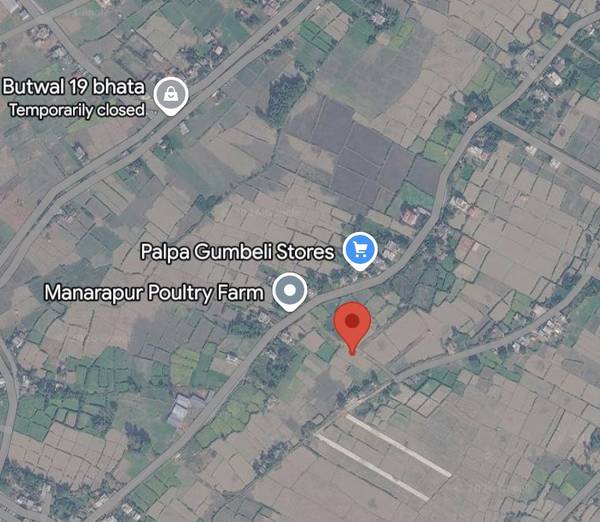 9.50 Dhur East-Faced Land for Sale in Manarapur, Butwal | 20×38 Haat | Only 22 Lakhs