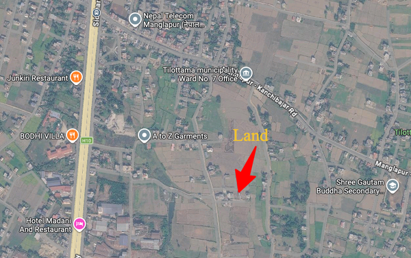 9.25 Dhur Land for Sale in Mangalapur – 20 Ft North-Facing Road | 500m East from Highway | Rs. 35 Lakhs