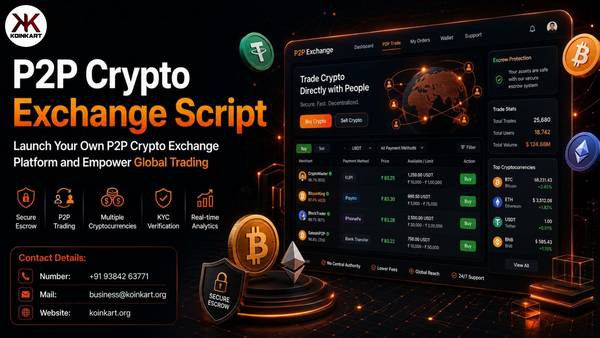 P2P Crypto Exchange Platform with Advanced Trading Features
