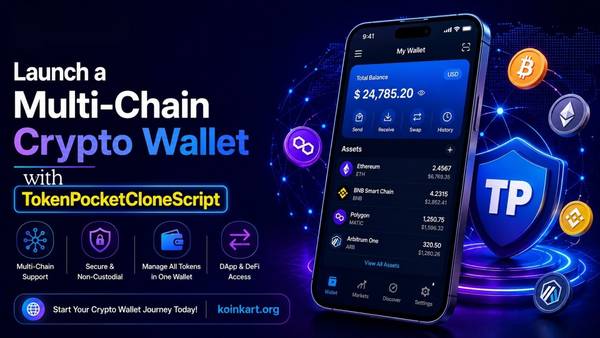 Launch a Multi-Chain Crypto Wallet with TokenPocket Clone Script