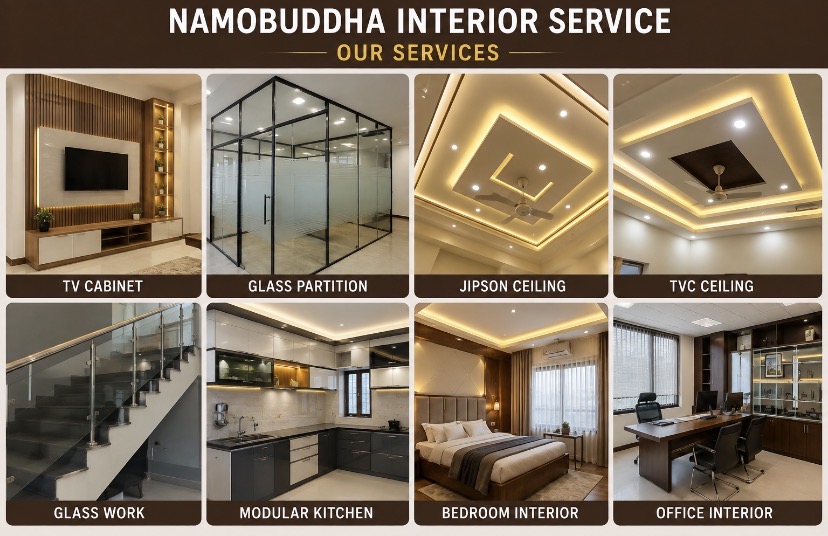 Namobuddha Interior Service | Interior Design, TVC Ceiling & Glass Work in Butwal